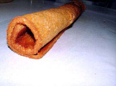 Making a pumpkin roll