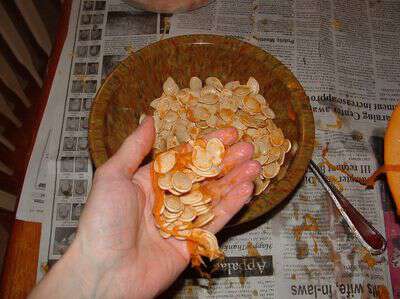 How to roast pumpkin seeds