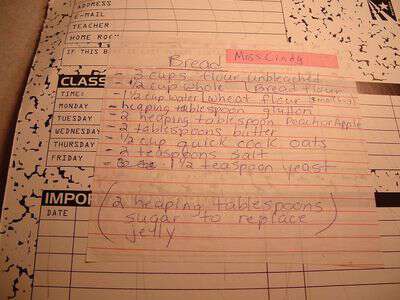 Miss Cindy's Bread Recipe