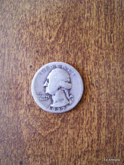 Ring from 1937 quarter