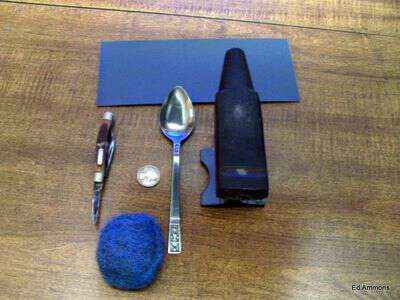 Materials needed to make a silver ring from a quarter