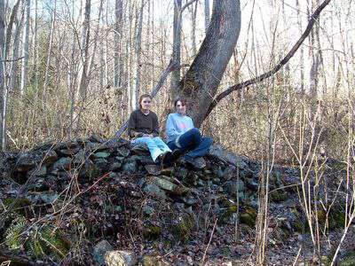 Rock wall on juney whank branch