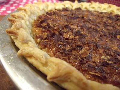 Star studded mock pecan pie