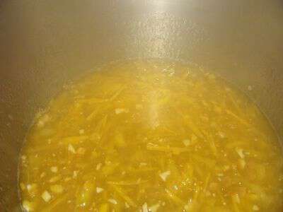 Yellow tomato preserves from appalachia