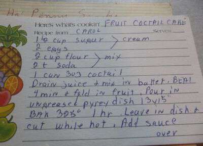 Fruit Cocktail Cake