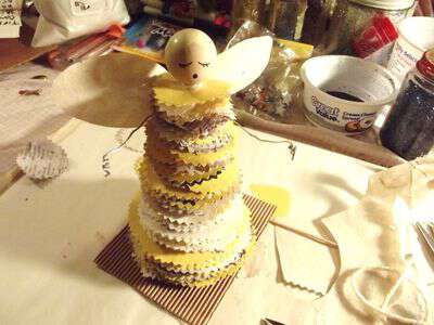 Paper angel for christmas