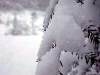 Snow is beautiful in brasstown nc