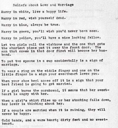 Beliefs About Love and Marriage