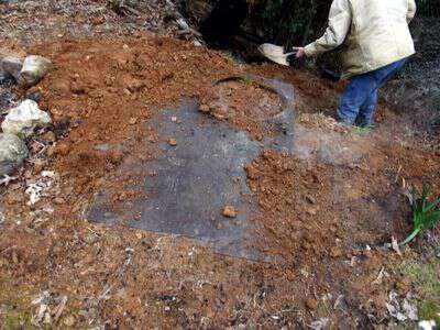 Survival smoker cooking in ground