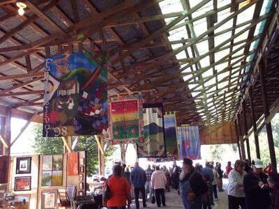 Banners at the jccfs fall festival