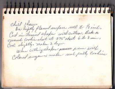 Granny's recipe for sugar cookies
